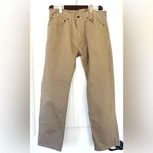 Levi Strauss Khaki 505 Jeans size W 34 L 29